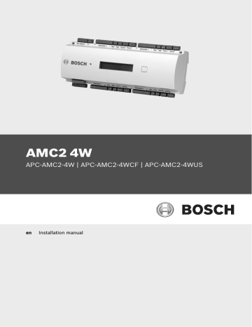 Bosch APC-AMC2-4WCF Installation manual | Manualzz