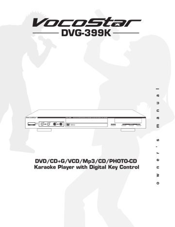 VocoPro DVG-399K Owners manual | Manualzz