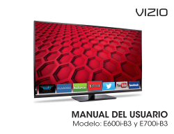 Vizio E600i B3 Operating Instructions Quick Start Guide User Manual