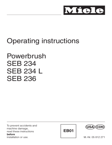 Miele SEB 215 Operating instructions | Manualzz