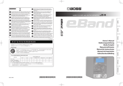 Boss Eband Js 8 Owner S Manual User Manual Manualzz 