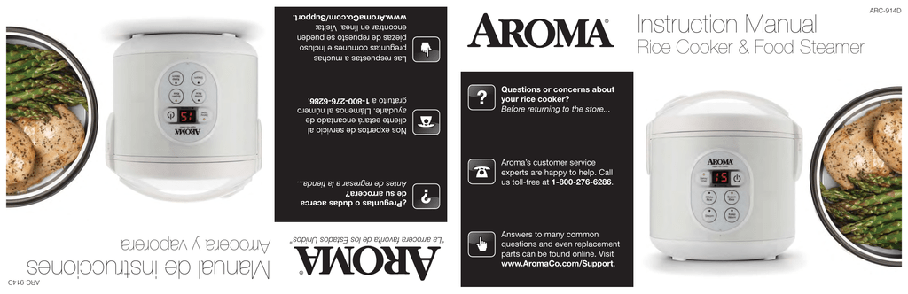Aroma ARC-914D Instruction manual | Manualzz