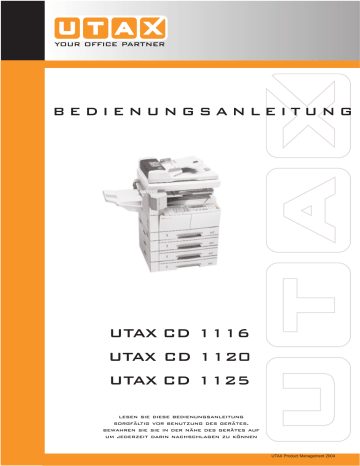 dépannage du disque compact utax 1116