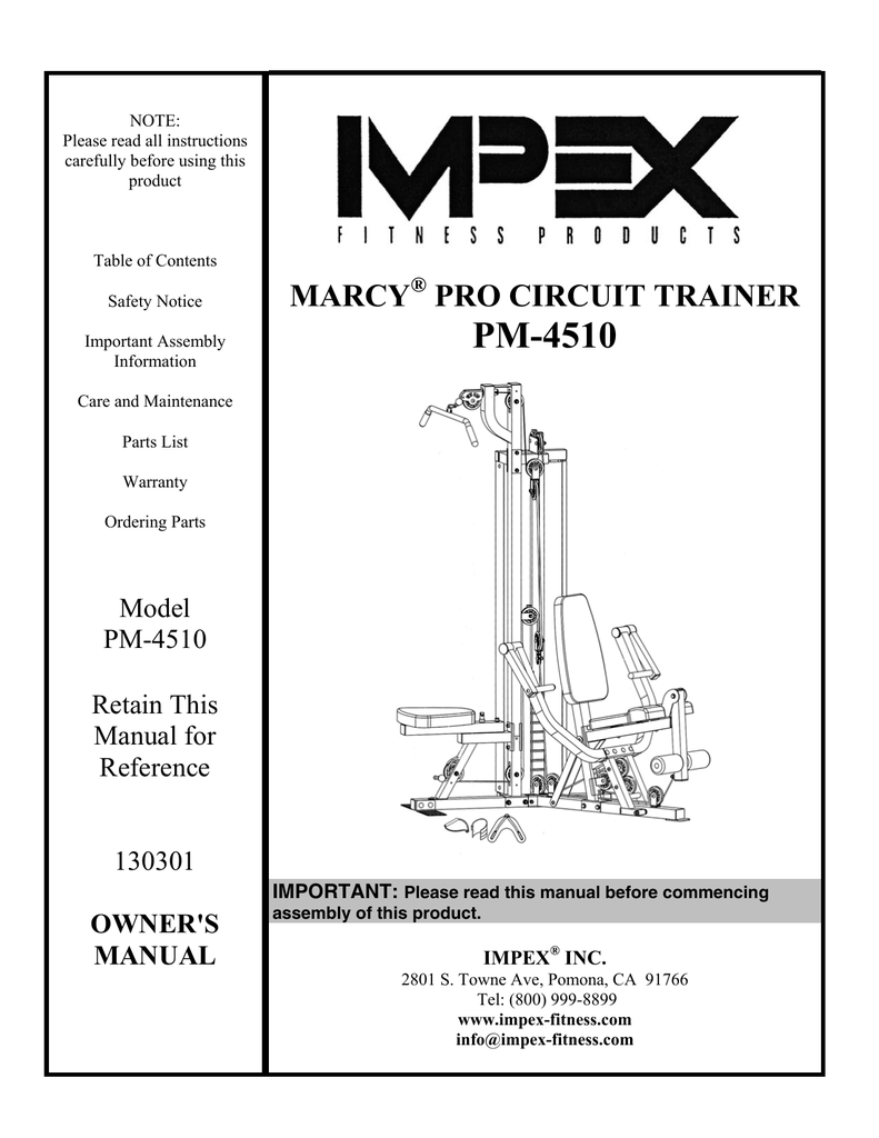MPEX PM-4510 Owner`s manual | manualzz.com