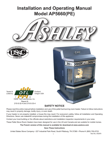 Ashley AP5660L Specifications | Manualzz