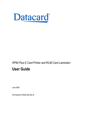 Datacard Group RP90 User guide | Manualzz