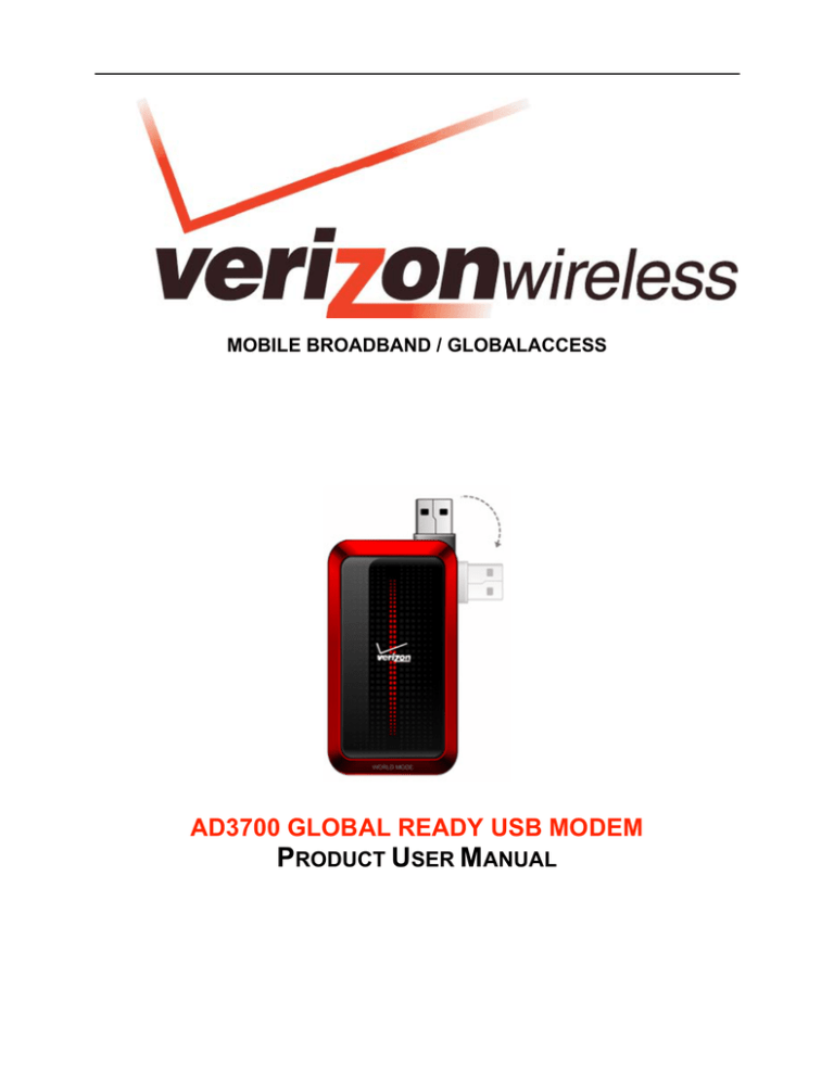 verizon usb modem driver download
