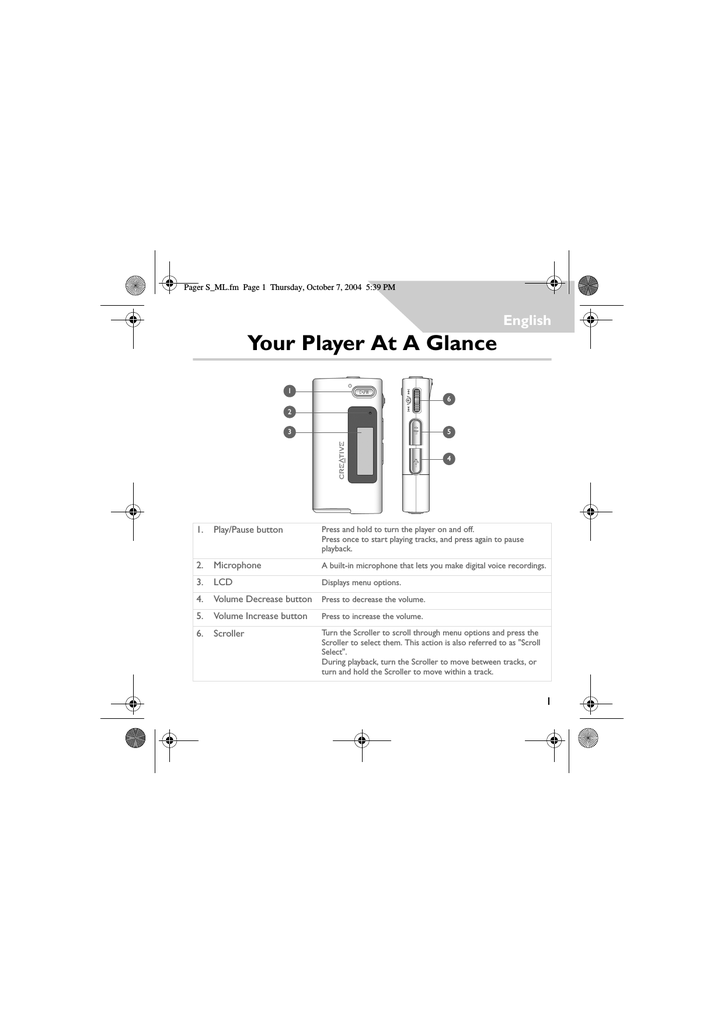 Creative Muvo Tx Fm User Manual