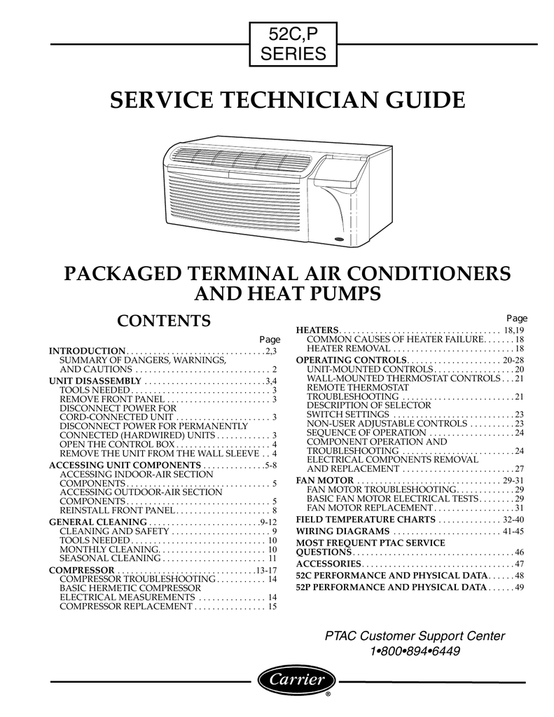 Carrier 52PQ Troubleshooting guide | Manualzz