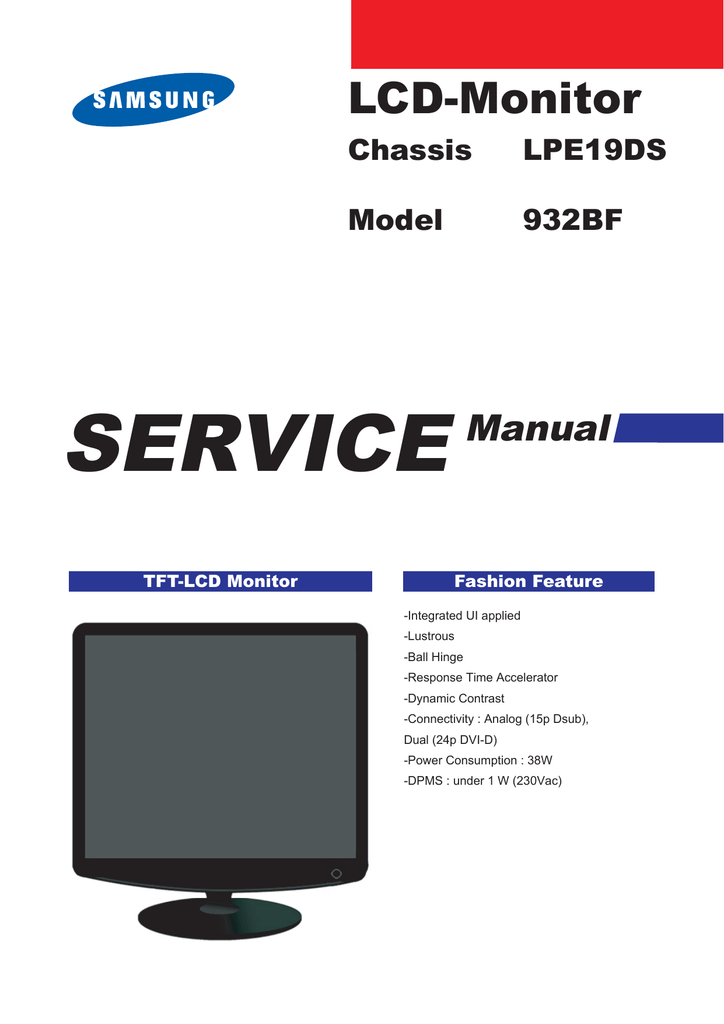 Samsung 932BF Service manual | Manualzz