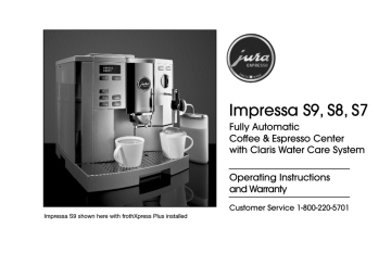 Capresso Impressa S8 Operating 