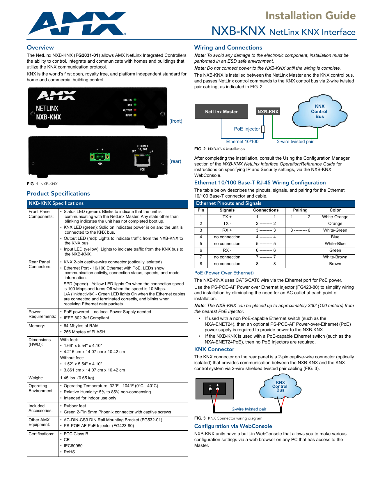 Installation Guide Nxb Knx Knx Communications Gateway