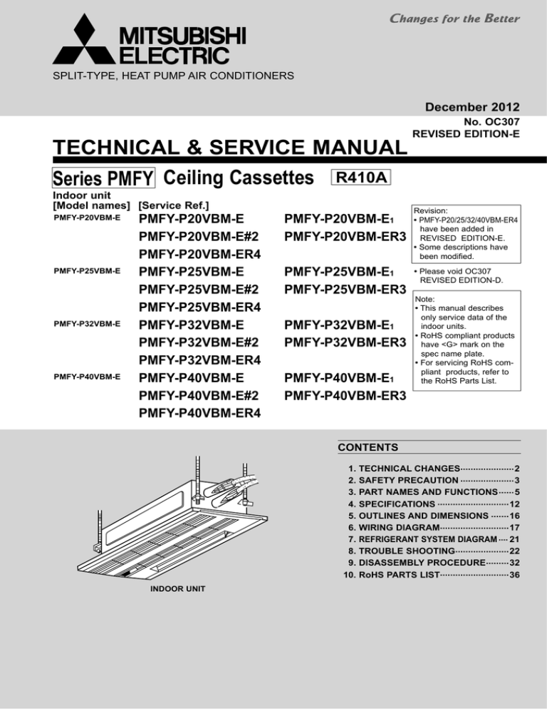 Mitsubishi City Multi Pmfy P Vbm E Service Manual Manualzz