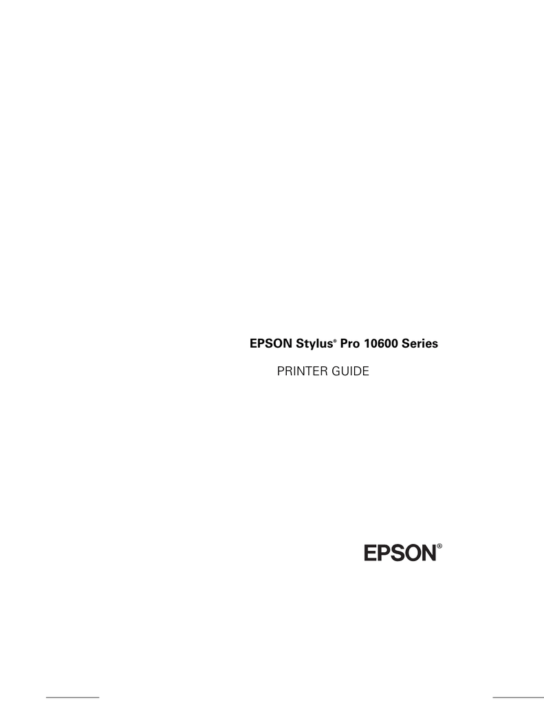 Epson G3 Series Instruction manual Manualzz
