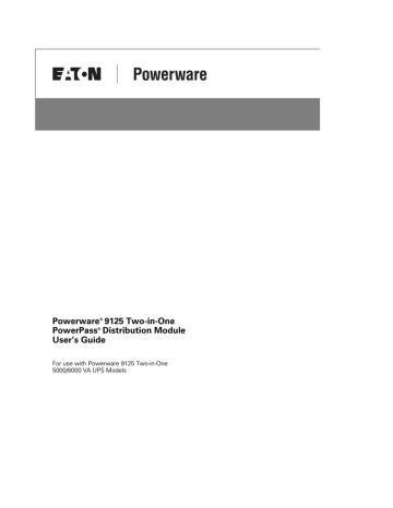 Eaton Powerware 9125 User S Guide Manualzz Eaton Powerware 9125 User S Guide, Eaton L14 30 Wiring Diagram