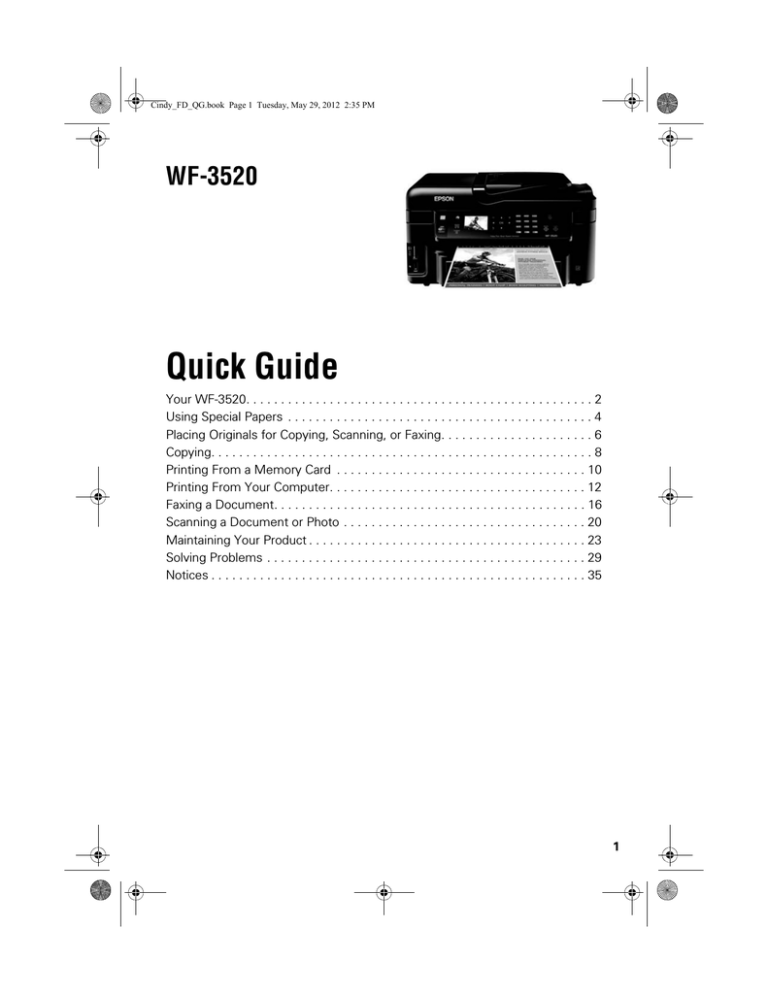 Epson Workforce Wf 3520dwf User S Guide Manualzz