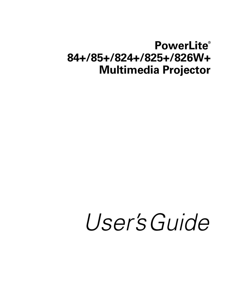 Epson 84 User`s guide | Manualzz