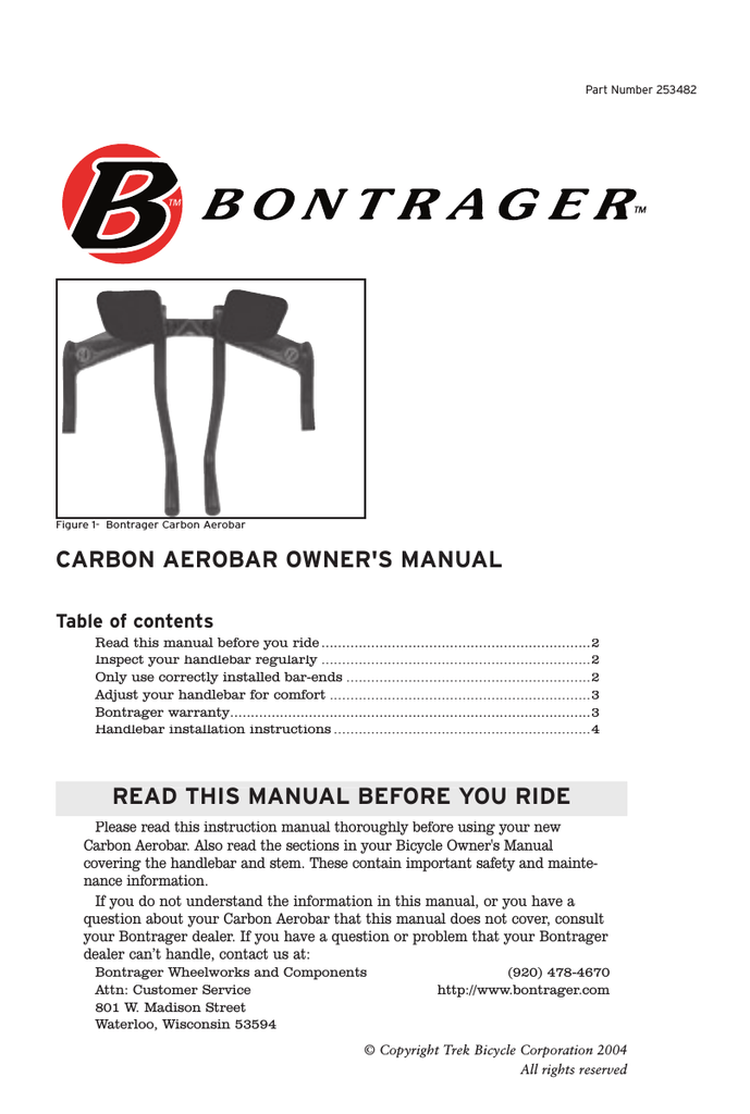 bontrager aerobar