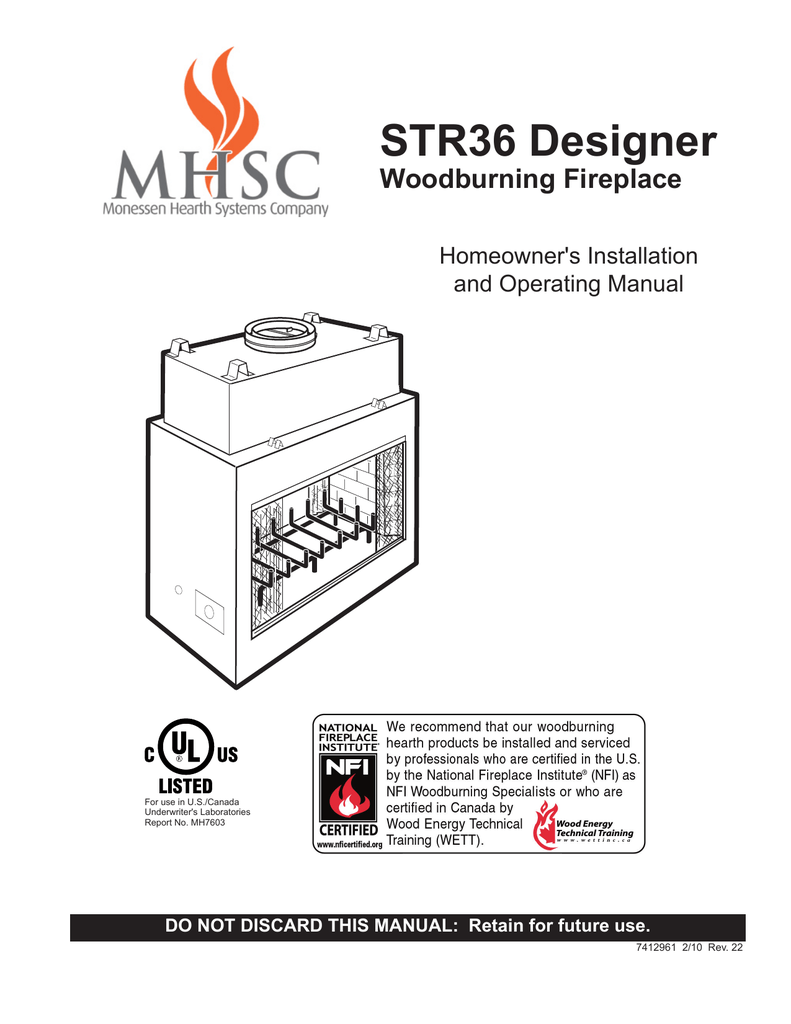 Majestic Fireplaces Str36 Specifications Manualzz Com