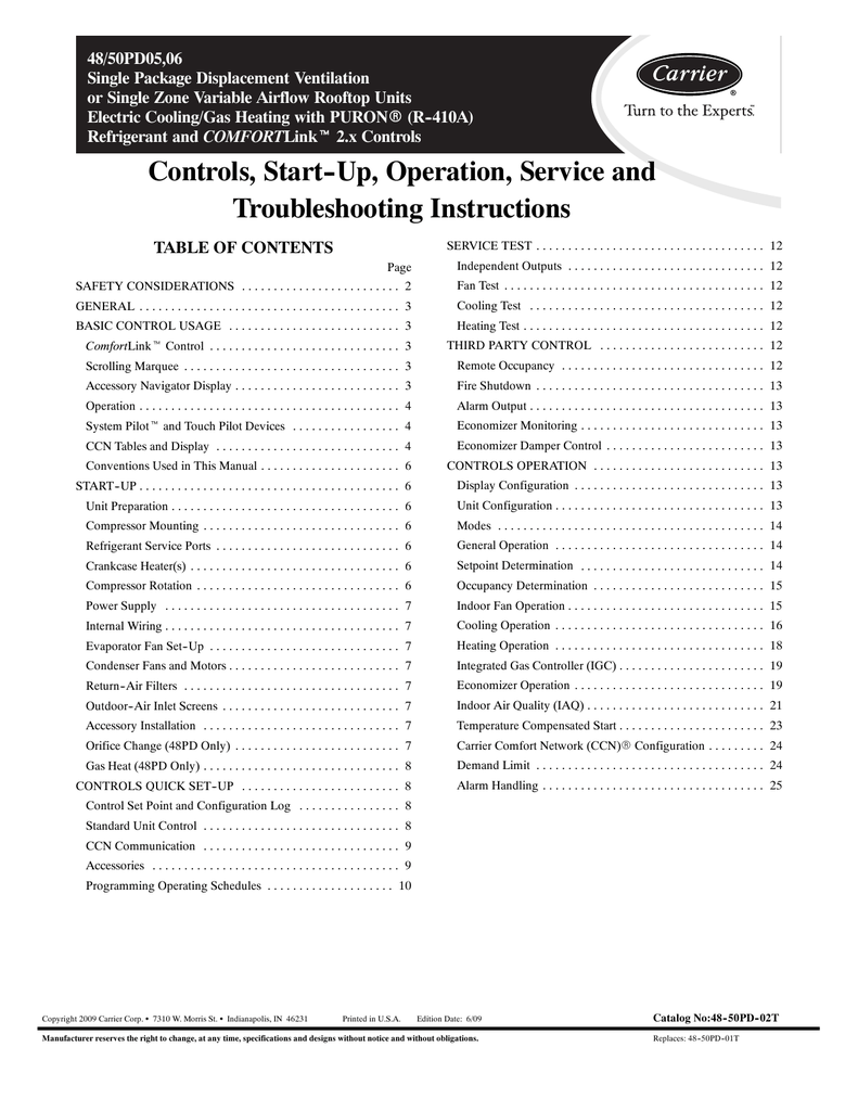 Carrier Thermistor Chart