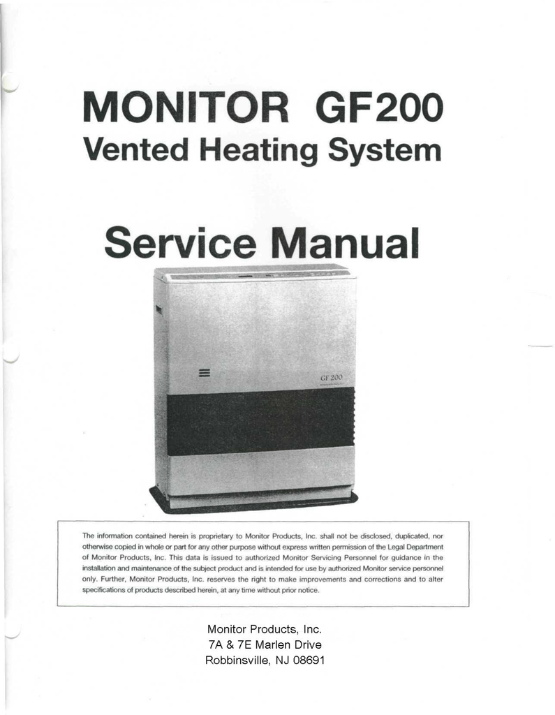 gf500 monitor heater