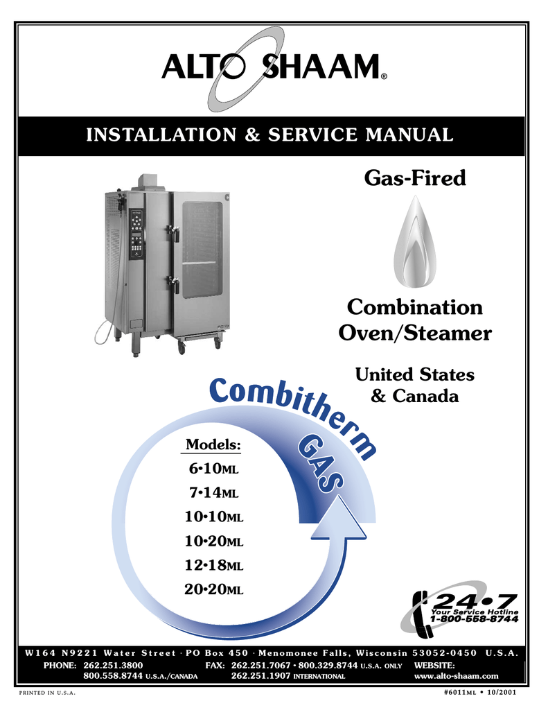 Alto-Shaam 10-20ML Service manual | Manualzz