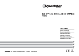 Roadstar TRA-1958N Portable Radio Instruction manual