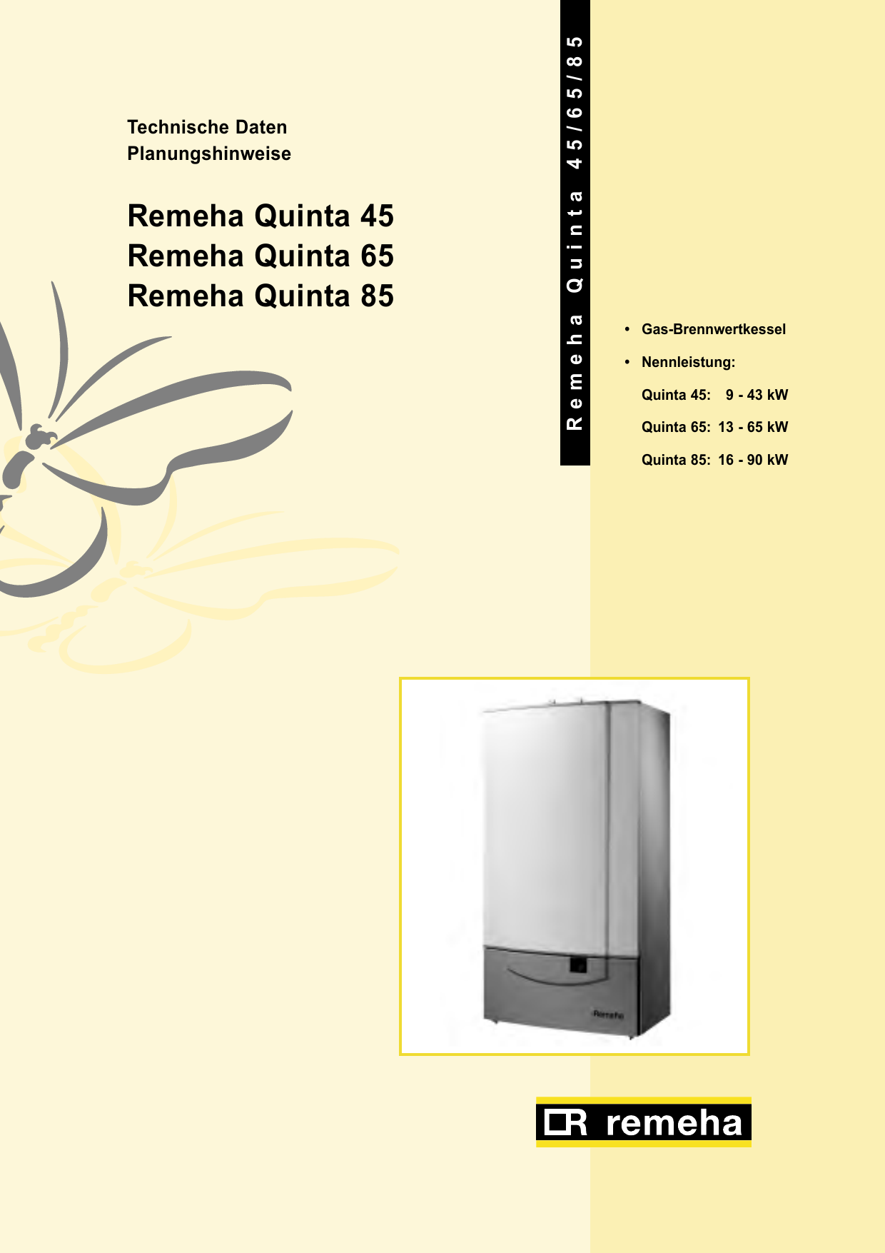 Remeha Quinta 45/65/85 | manualzz.com