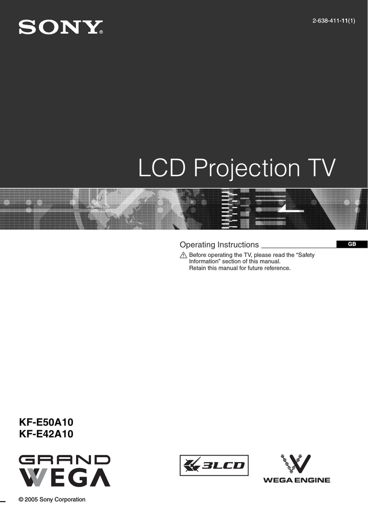 Sony LCD Projection TV | Manualzz