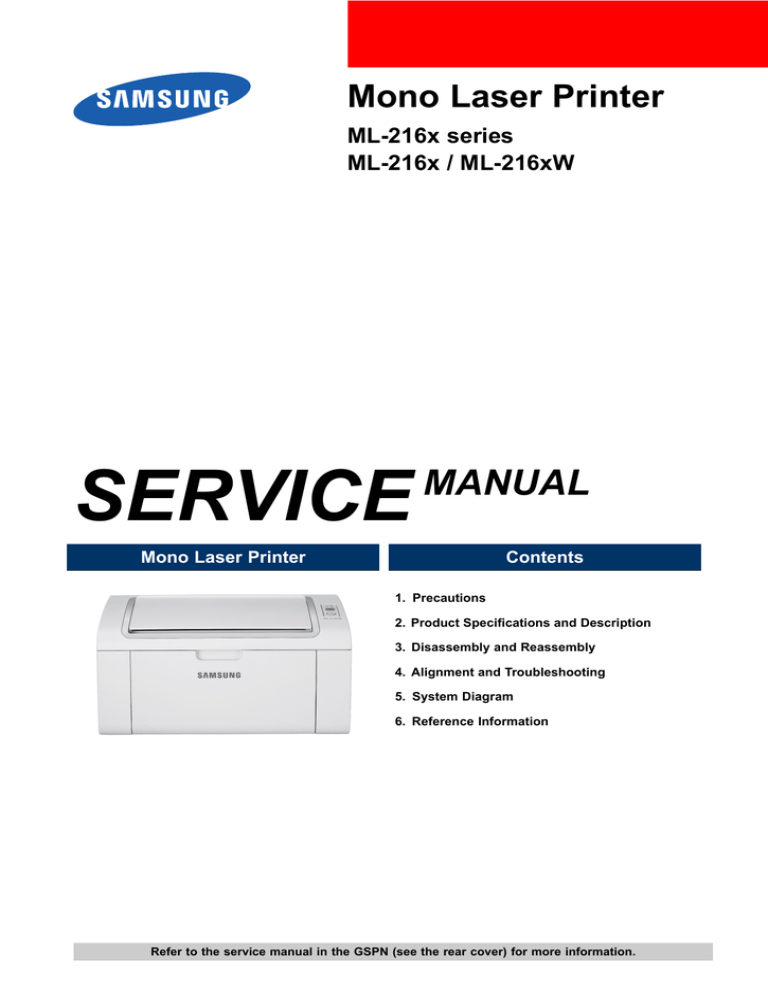 Samsung Ml 2160 Service Manual Manualzz
