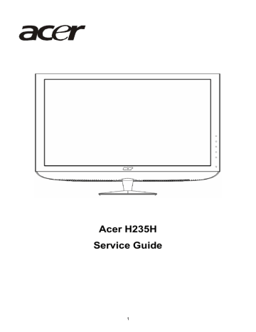 acer lcd monitor x223w reset factory settings