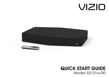 Vizio S2120w-E0 Quick Start Guide | Manualzz
