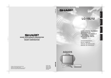 Sharp LC-15L1US Operation Manual | Manualzz