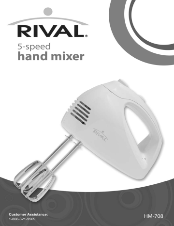 rival 3 speed hand mixer