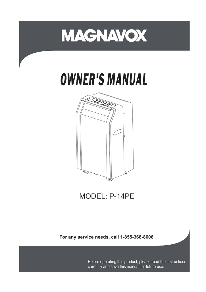 Magnavox P-14PE Owner`s manual | Manualzz