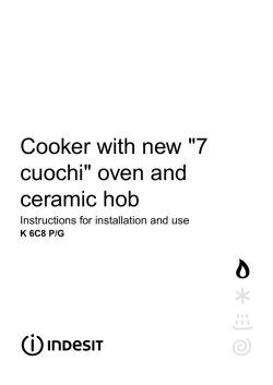 Ariston 7 Cuochi - Owner's manual, Specification, User manual | manualzz.com