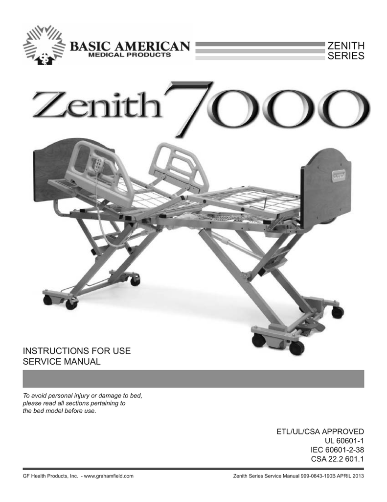 Basic American Zenith 7000 Service manual Manualzz