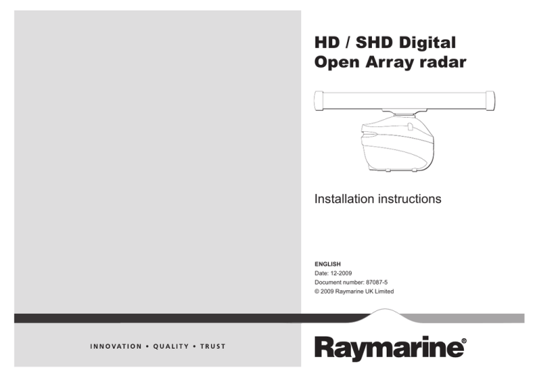 Raymarine Marine RADAR Installation manual Manualzz