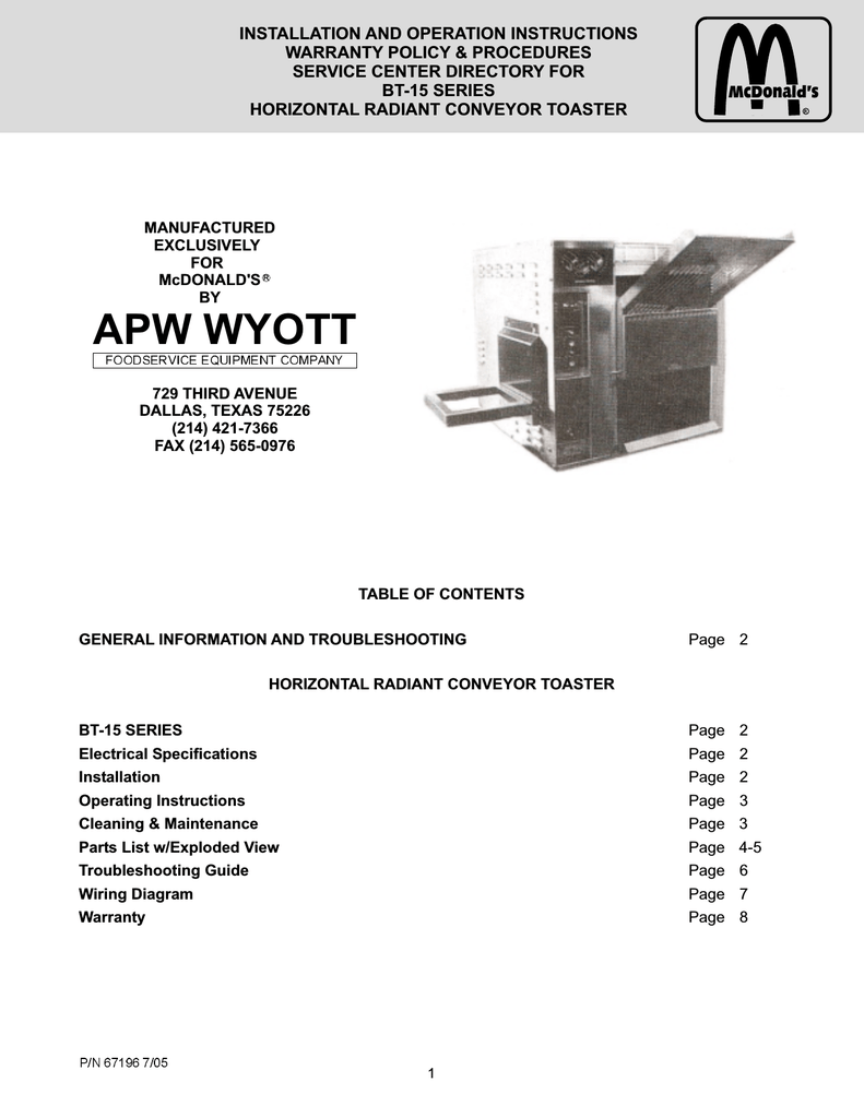 apw wyott wiring diagrams manual e books APW Wyott HRS-31S apw wyott wiring diagrams
