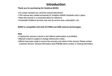 Vodafone 804sh Instruction Manual Manualzz