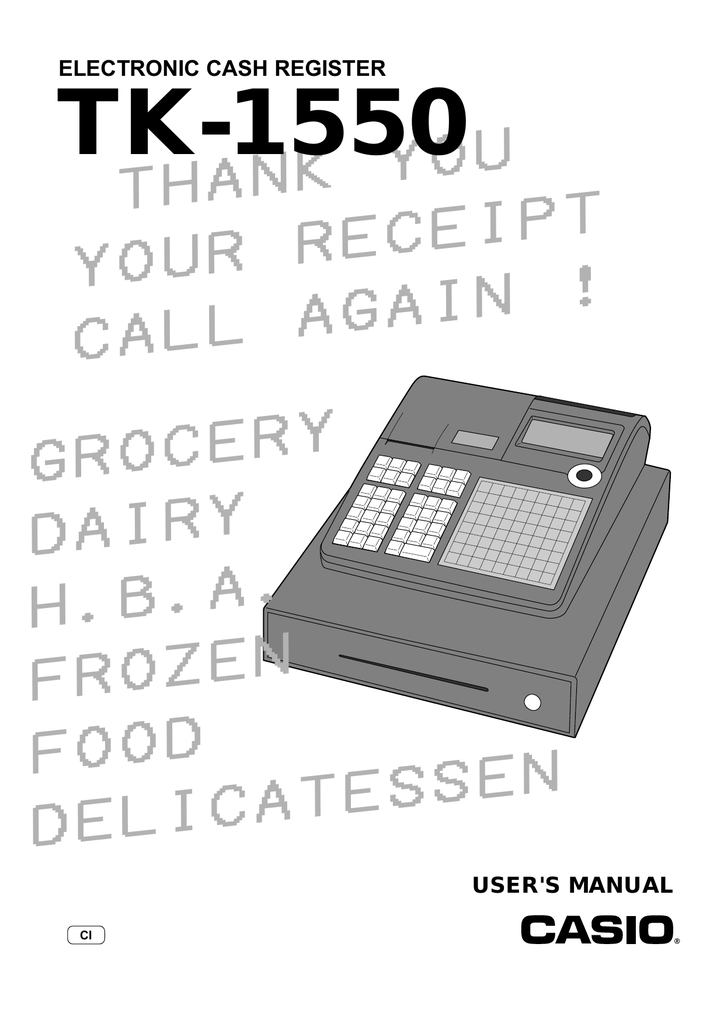 Casio Tk 1550 User S Manual Manualzz