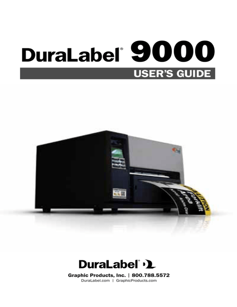 DuraLabel 9000 User`s guide Manualzz