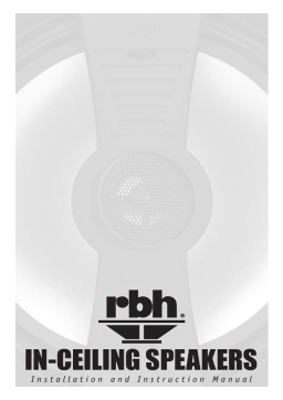 RBH Sound A-615-70 Instruction manual