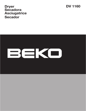 Beko DV 1160 User manual | Manualzz