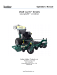 Quick Dually 36, 44 Mowers Operators Manual