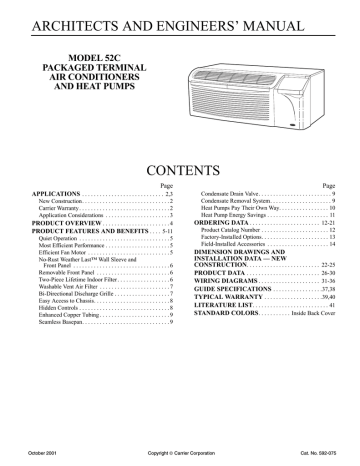 Carrier 59sc5a Product Data