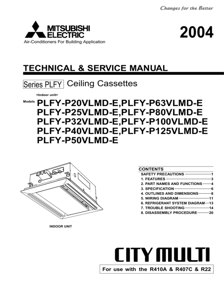 Mitsubishi Electric Plfy P Vlmd E Service Manual Manualzz