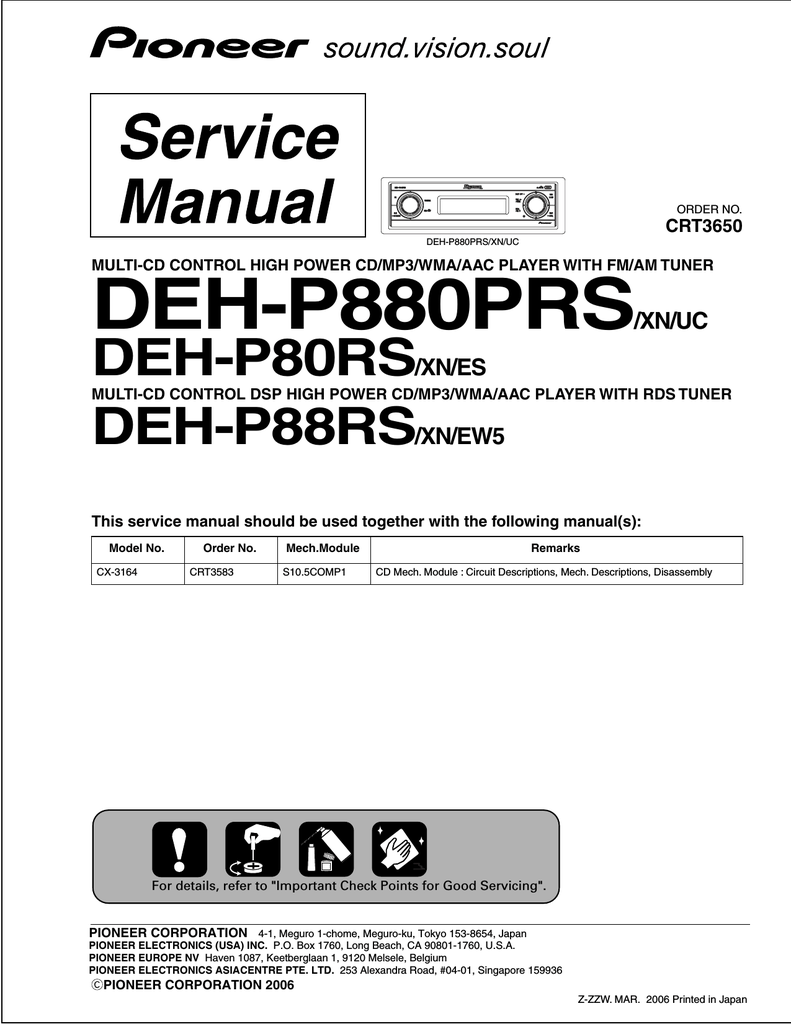 pioneer deh 1850 wiring diagram - Wiring Diagram