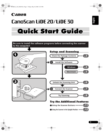 Logiciel canoscan lide 30