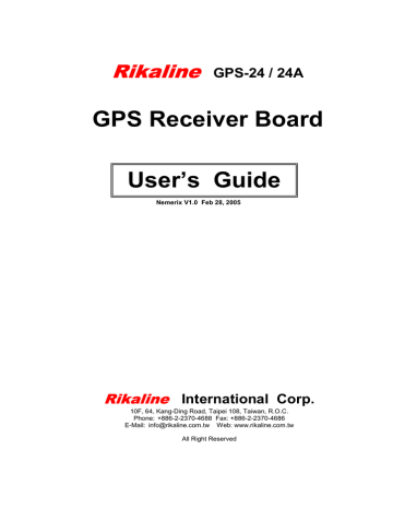 Rikaline 24A User manual | Manualzz